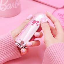 Miniso Barbie Series Foldable Mirror Comb Portable Mini Scalp Massage Hairbrush With Retractable Mirror For Pocket Outdoor Travel Use Airbag Comb Hairdressing Styling Tools - Silver - View 7