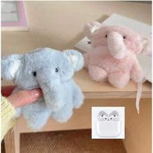 Cute Phone Case, Funny Phone Case, Pink Elephant Ear Plush Phone Case, Compatible With IPhone 1/2, Pro, 3, Pro (2nd Gen), 4, Pro 3