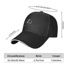 Baseball Cap Lexus Logo Hat Golf Adjustable For Men Trucker Hat - Black - View 2