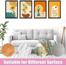 1/6 件钻石艺术画框 12x16 英寸 - 钻石画框 30x40 厘米适合 10x14 英寸（25 * 35 厘米）图片，自粘磁性钻石画框，易于更换，适合墙壁、窗户和门的画框，证书/婚礼照片/艺术画/海报的绝佳选择 - 彩色 - 查看 11