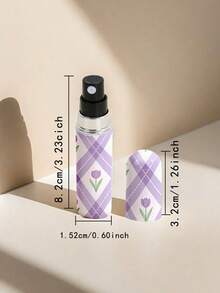 1/4/8件花卉印花香水喷雾瓶，可重复使用的底部填充香水瓶，迷你化妆品瓶，香水，纯露包装工具，多种款式可供选择，送给家人和朋友的生日礼物，节日礼物，适合便携式旅行 5ml