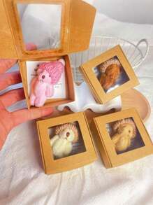 3 Stücke Mini Teddybär Geschenkbox mit Aufmunterungskarte für emotionale Unterstützung, süßes weiches Bären Geschenk für Geburtstag, Muttertag, Vatertag, Valentinstag, Familie, Freund Geschenk