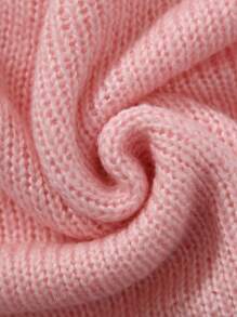 Women's Casual Loose Solid Color Lantern Sleeve Design Sweater, Suitable For Home, Daily, Travel, Autumn/Winter