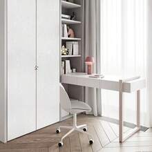 1 卷白色仿丝家居装饰自粘式撕开粘贴墙纸，卧室装饰，客厅装饰，厨房橱柜墙贴，加厚可移除接触纸，用于台面家具翻新墙纸卷