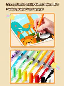 12/24/36/48/60 Colors Tip Art Marker Sets, Professional Permanent Sketch Marker Pen , For Art Drawing Painting Sketching Calligraphy , Journal Planner Comics Design School Supplies , Color Rod Straight Liquid Marker Set, Art Supplies School Supplies, Back To School