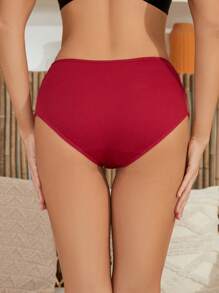Pantalones triangulares de algodón puro para mujer, ropa interior sexy y hueca, ropa interior femenina cómoda y transpirable, 5 unidades.
