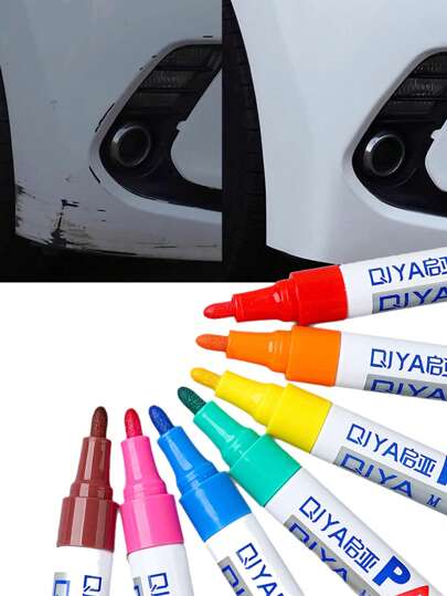 Penna ritocco vernice carrozzeria auto, penna vernice metallica, impermeabile, asciugatura rapida, pennarello per marcatura olio, penna ritocco vernice pneumatici industria siderurgica non sbiadente