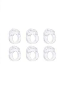 6Pcs Door Stoppers Bumper Guard Clear Silicone Door Handle Door Anti- Collision Ring Door Stopper Wall Protector Knob Wall Shield For Bedroom Bathroom Car Door Bumpers Door Stop