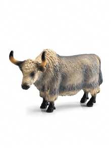 1pc Plateau Yak Solid Ornament Toy Animal American Bison Model Set