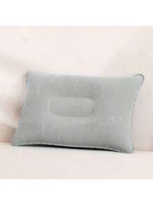 2/1 pieza Almohada de aire inflable rectangular para camping al aire libre, cojín de camping, almohada inflable acolchada para viaje (color aleatorio, 1 pieza)