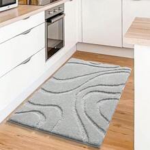 Bathroom Rugs Mat Runner 24 X 60 Inch, Light Gray Bath Rugs Extra Long Non-Slip Machine Wash Dry Bath Mats Large Soft And Absorbent Microfiber Carpet For Bathroom Floor, Tub And Shower - Grey - View 3