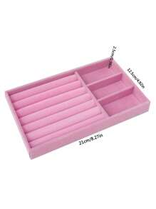 1 Stück transparente 3-lagige 72-Fach Schmuckaufbewahrungsbox für Damen Ohrringe, Ringe, Ketten, Armbänder. Schubladenart 3-lagige 72-Fach abnehmbare Großraum-Nagel- und Nageldekorations-Organizer