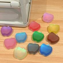 1pc Minimalist Colorful Apple-Shaped Mobile Phone Air Bag Stand, Retractable Slouchy Desk Holder For Watching Videos, Stable & Creative Back-Stick Air Bag Stand Compatible With IPhone, Android Phone, Gift For Birthday, Family, Friends Push-Pull Phone Grip, Phone Holde, Phone Accessories