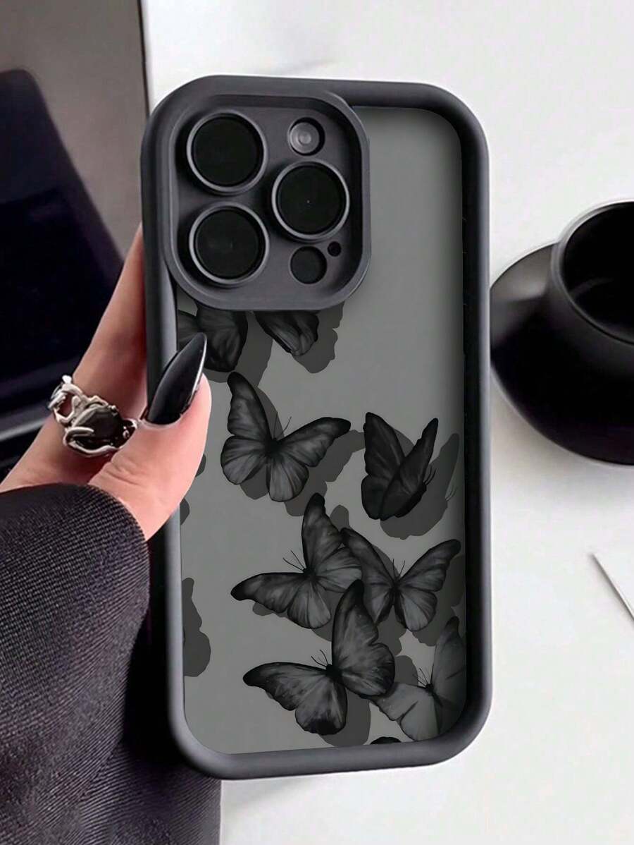 Brighten Up Your IPhone With A Butterfly Pattern Simple Thickened Anti-Fall Phone Case Compatible With IPhone 16/11/12/13/14/15/15pro/15 Plus/15 Promax/7plus/8plus/X/Xs Max/Xr/11pro/12pro/13pro/14pro/12mini/13mini/11promax/12promax/13promax/14promax/14plus/6/6s/6plus/7/8/16Pro/16plus/16promax/Se&Compatible With Samsung Galaxy/A54/A14/A12/A13/A15/A32/A33/A24/A52S/S20/S21/S22/S23/S24/S23Plus/S24ultra/S25/A15/A33/A23 Waterproof Shockproof Scratch Resistant