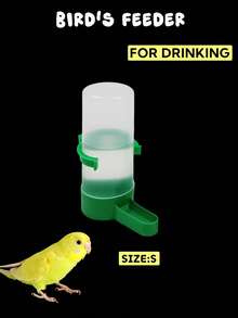 1pc/2pcs/3pcs Bird Automatic Drinker & Feeder, Parrot Water Bowl, Chicken Feed Cup & Cage Accessories