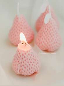 18/9/6/4 Pcs Strawberry Aromatherapy Candles, Perfect For Photography Props, Indoor Fragrance Decoration And Holiday Gifts Candles For Stress Relief, Relaxation, Bathing, Yoga And Holiday Gifts,Room Decor,Gifts Birthday Graduation,Best Gift For Girls Who Love Strawberries Gifts