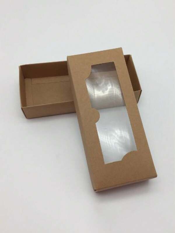 1/2/4pcs New Product: Window Opening, Sky Cover, Cowhide Paper Box, Colorful Packaging Box, Sky Cover, Socks, Clothing Box