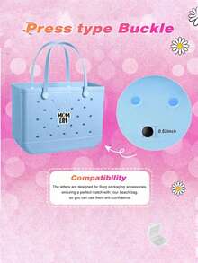 Baseball Theme Bag Charms, Sports Accessory Compatible With Bogg Bags, Simply Southern Tote Decoration, Handbag & Beach Tote Insert, Sporty Stylish Accent Rubber Beach Bag Holiday Essentials Beach Bag Summer Travel Essentials Holiday Essentials - Multicolor - View 10