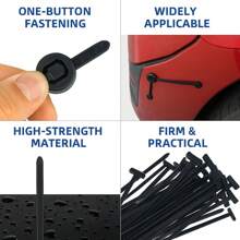20 Stücke/10 Stücke Nylon universelle Kabelbinder-Schnalle, hochfeste selbstsichernde Kabelbinder-Halterung, mit Stift- und Knopf-Design, UV-beständig, schwarze Kunststoff-Kabelmanagement-Bänder