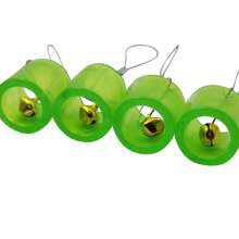 1 pieza Objetivo de campana colgante para práctica de tiro con tirachinas para exteriores, campanas transparentes, regalo de fiesta y cumpleaños para hombres y mujeres