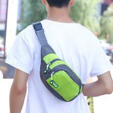 多功能户外攀岩腰包，男士休闲旅行跑步斜挎包，零钱/硬币斜挎胸包腰包，男士大腿包，复活节 - 彩色 - 查看 5