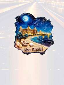 1pc UAE Souvenir Khalifa Tower Refrigerator Magnet, High-End Home Decoration Magnetic Sticker Gift - Multicolor - View 8