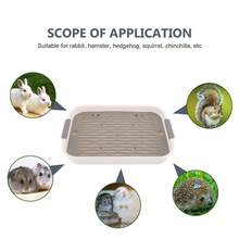 2PCS Pet Litter Pan Trainer Rabbit Potty Tray Rabbit Cage Litter Box Rabbit Toilet UK - Light Grey - View 7