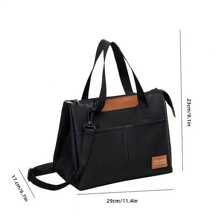 Stylish Commuter Thermal Bags - Large Capacity Insulated Lunch Bags With Adjustable Straps, Perfect For Work, Travel, And Picnics, Non-Food Contact, Available In Pink, Blue, And Gray, Lunch Bag | Stylish Insulated Bag | Adjustable Strap Bag, Lunch Bag