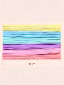 200个粉色管道清洁器，创意扭纹杆，浅粉色，淡粉色，深粉色，粉玉色，混色扭纹杆，雪尼尔杆，加厚DIY雪尼尔管道清洁器，手工扭纹棒，趣味手工工艺品和装饰品 - 粉色 - 查看 3