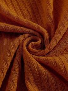 3pcs/Pack Girls Flared Pants Set, Casual Comfy Ribbed Knit, Sweet Cute Flared Pants, Suitable For Spring & Summer - Brown - View 6