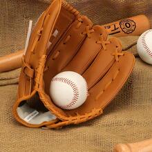 1pc Pvc Baseball Glove Softball Mitt Pitcher's Glove School Training Gloves For Students