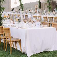 10 Pack White Table Cloth For Rectangle Tables,60x102 Inch-Washable And Reusable Table Cloths For 6-8 Ft Rectangle Table,Polyester Fabric Table Cover For Party,Wedding,Buffet