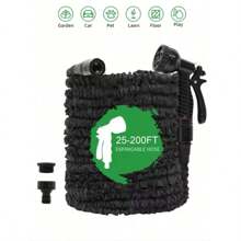 Expandable Garden Hose, Magic Flexible Water Hose For Yard, Daily Watering Tools, High Pressure Car Wash Cleaning Gun, 25FT-200FT