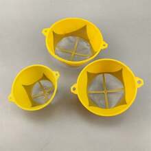 5 pièces/set Ensemble d'entonnoirs de filtrage de peinture réutilisables de qualité industrielle, comprenant des filtres en mailles fines en acier inoxydable pour la peinture à base d'huile/d'eau, la filtration des résidus alimentaires, l'ensemble d'entonnoirs en plastique, pour usage industriel