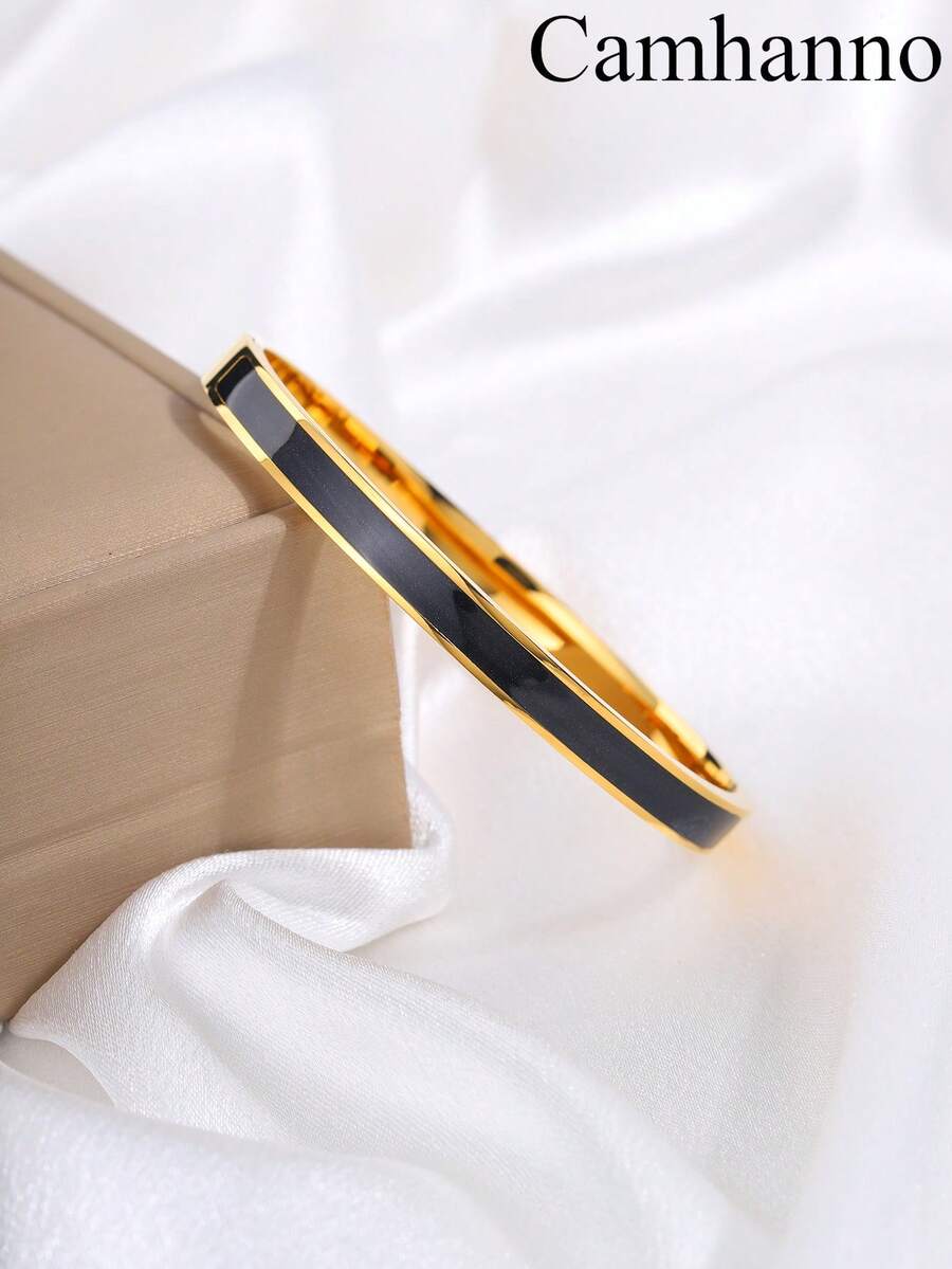 1pc Stainless Steel Beach-Style Bracelet, Suitable For Women's Daily Decoration, Graduation And Birthday Gift