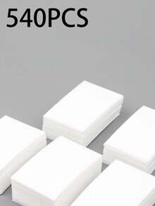 1000PCS White Disposable Nail Care Wipes - Dust-Free Soft Paper Pad, Suitable For Acrylic And Gel Nails, Formaldehyde Free And Alcohol Free Nail Removal Cleaning Pads, Complete Beauty Tools And Accessories, Nail Care Necessities Nails Nails Supplies Nail Stuff - White - View 10