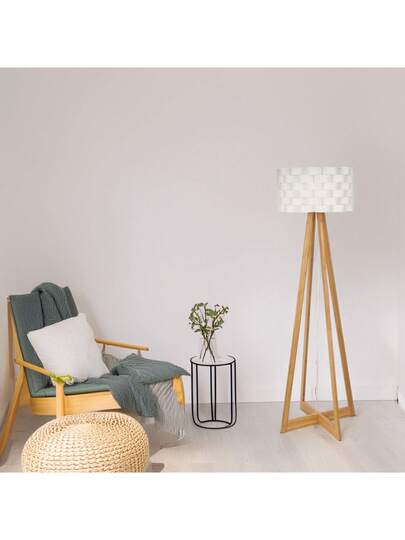 Well Home WELL HOME Wit Bamboo Vloer Lamp Ø50x150cm. Free Shipping 24/7. view 4