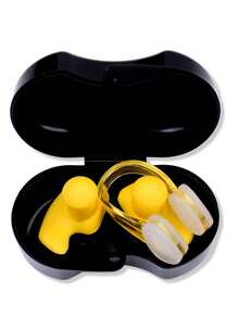 Precision Silicone Nose Clip For Swimming And Diving - Anti-Choking, Firm Fit, Black - 1 Box, Sports Training, No Falling Off, Nose Congestion, Beach Essentials, Beach Accessories, Pool Float