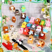 30 Pcs Stuffed Animal Slap Bracelet For Kids Cute Animal Slap Bracelets Stuffed Bracelets Bulk Slap Bracelet Plush For Holiday Gifts, Themed Party Favors, Classroom Rewards - 彩色 - 查看 3