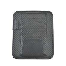 Car Sunshade Storage Bag, Sunglasses Holder Suitable For Car Sunshade PU, Car Interior Accessories Storage, Travel Document Holder Suitable For Car Glasses Clip Bag, Card Bag, ID Clip, Ticket, Business Card, Interior Storage Bag