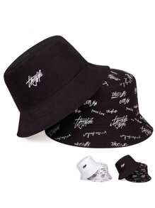 1pc Men's Bucket Hat, Ins Oversized Summer Hat, Sun Protection Hat