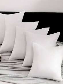 1 件方形多尺寸多规格纯色加厚毛绒枕芯，高弹性，可水洗，适用于家庭、卧室、客厅、沙发靠背垫、装饰枕头，四季皆宜