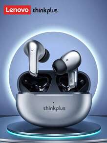 Lenovo Lenovo Original LP5 Bluetooth Earphones, Half In-Ear, Sports/Running, Stereo Sound, High-Quality Audio, Super Long Battery Life, Low Latency, Passive Noise Cancellation, Wireless Earphones Compatible With Smartphones, Laptops, Android,