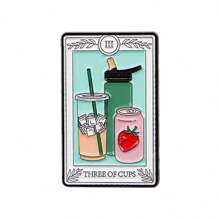 Alfinete de Lapela de Esmalte Tarot, Broches em Roupas, Presentes, Joias, Acessórios de Moda