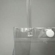 20 piezas - Bolsas de regalo transparentes con asas, 6.3 x 5.1 pulgadas (aproximadamente 15 x 13 x 7 cm), bolsas de regalo de plástico transparente, adecuadas para boutique, boda, cumpleaños, fiesta, despedida de soltera, entrega de diplomas