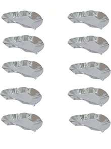 5pcs/10pcs Oyster Dish Holder Kitchen Utensil, Cookware Holder, Sauce Dish Tray, Oyster Baking Mould - Silver - View 9