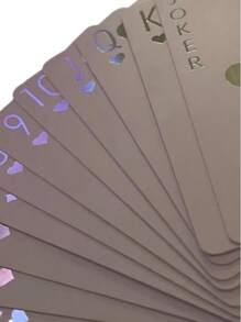 Cartas de póker con dinosaurios de colores, juego de póker personalizado de edición limitada de alta calidad