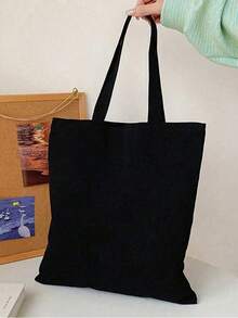 Set de 10 bolsas de lona simples para mujer, bolso de hombro de lona con apertura superior, bolso, mochila escolar simple para estudiantes de primaria, secundaria y universidad, portafolios, bolsa de viaje - Beis - Ver 10