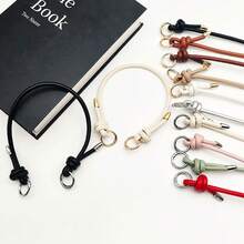 2Pcs New Detachable PU Bag Straps High Quality Handbag Handles With Solid Colors Adjustable Bag Accessories Bag Straps With Buckles Goth - Multicolor - View 3