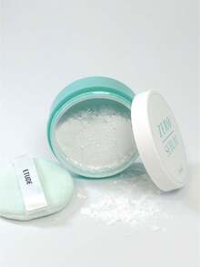 ETUDE 4克/0.14盎司 控油定妆粉，提亮肤色，自然米色，丝绒般柔软，超细粉粒，柔焦效果，不拔干配方，防汗，瞬间哑光妆效，不卡粉，迷你便携，内置粉扑，定妆，韩式彩妆